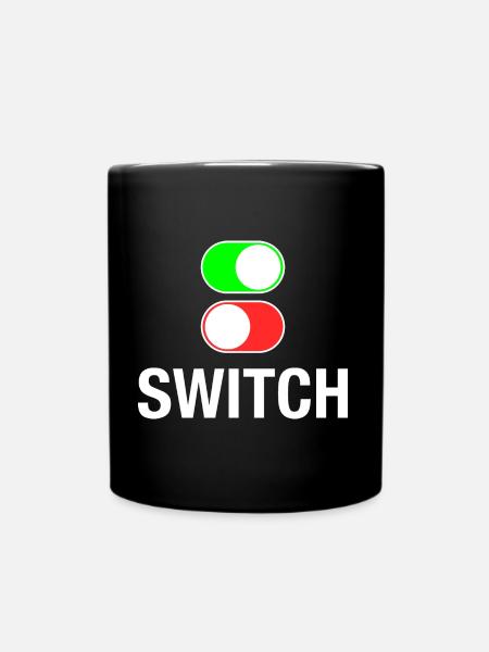switch - Full Colour Mug - black