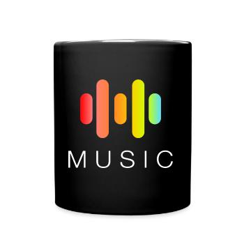 music - Full Colour Mug - black - Front