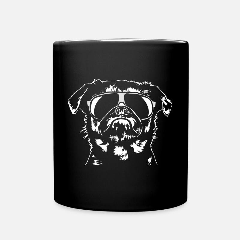 PETIT BRABANCON Nain Griffon refroidit les chiens de Wilsign - Mug uni - noir