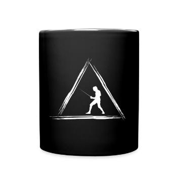 Fechten - Tasse einfarbig - Schwarz - Vorne