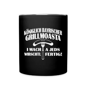 KÖNIGLICH BAYRISCHER GRILLMOASTA - Tasse einfarbig - Schwarz - Vorne