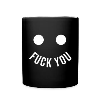 Va te faire sourire - Mug uni - noir - Devant