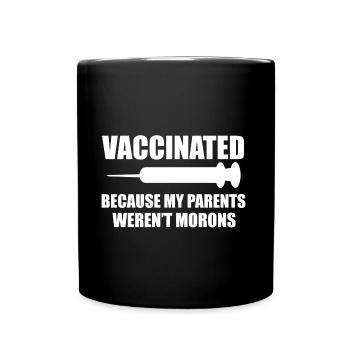 Vaccination immune system parents gift - Full Colour Mug - black - Front