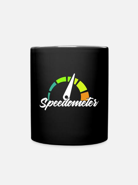 Speedometer - Tasse einfarbig - Schwarz