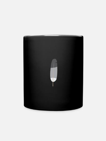 Plume de pigeon - Mug uni - noir