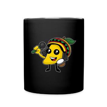 Jamaikanische Karaoke - Tasse einfarbig - Schwarz - Vorne
