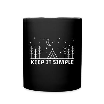 Keep It Simple - Full Colour Mug - black - Front
