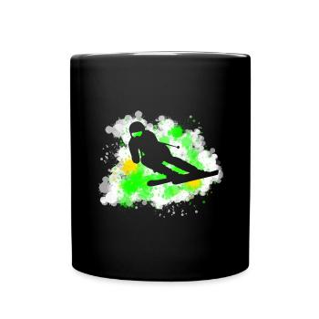 Ski - Full Colour Mug - black - Front