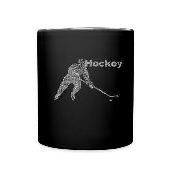 Hockey - Full Colour Mug - black - Front