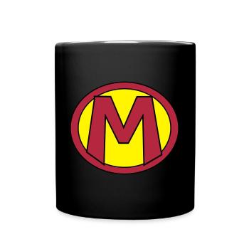 Super, Superheld, Superheldin, Hero, M - Full Colour Mug - black - Front