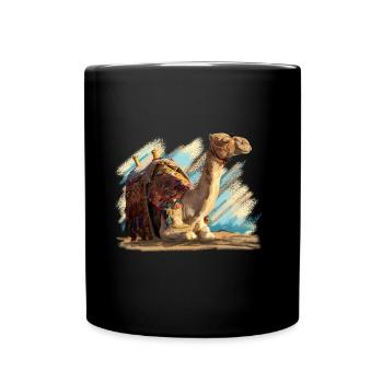 kamel - Tasse einfarbig - Schwarz - Vorne