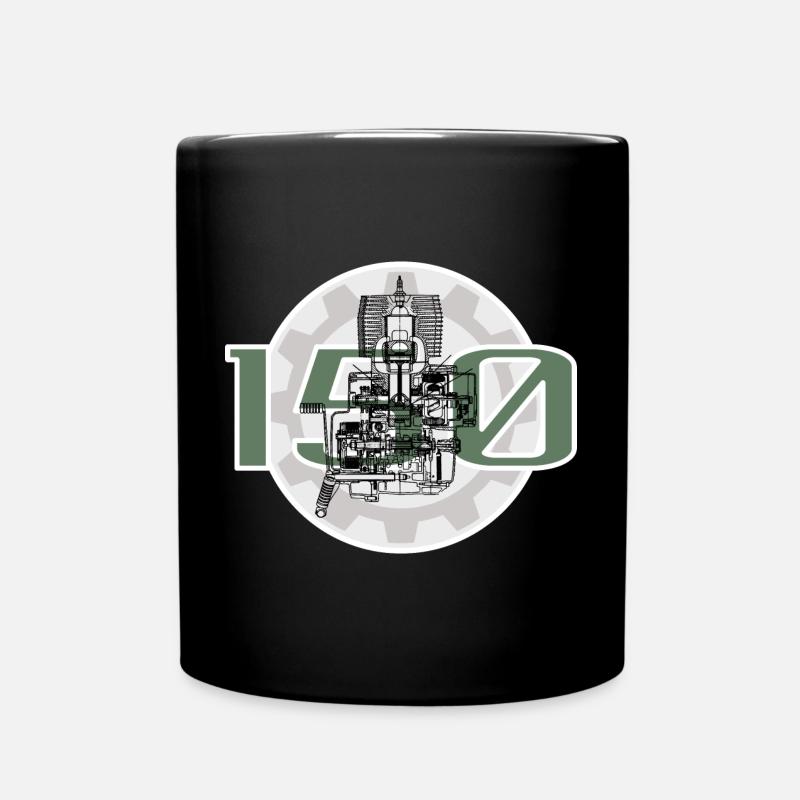 Simson MZ 150 - Tasse einfarbig - Schwarz