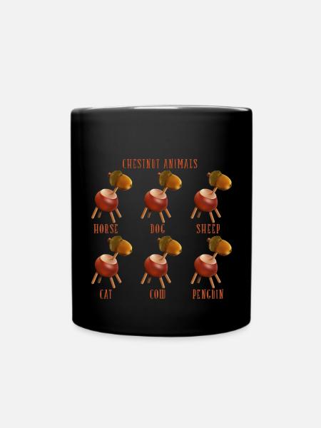 chestnut_animals_10_201602 - Tasse einfarbig - Schwarz