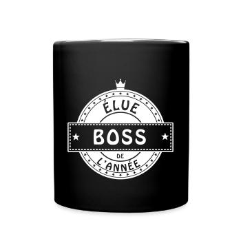 elue boss chef patronne - Mug uni - noir - Devant