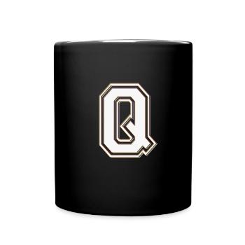 q - Tasse einfarbig - Schwarz - Vorne