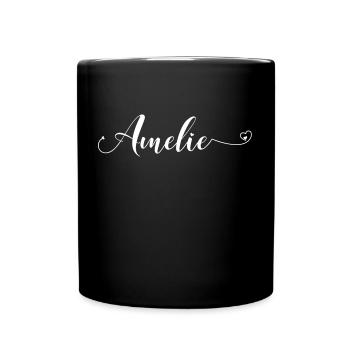 amelie - Tasse einfarbig - Schwarz - Vorne