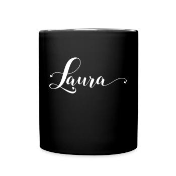 laura - Tasse einfarbig - Schwarz - Vorne