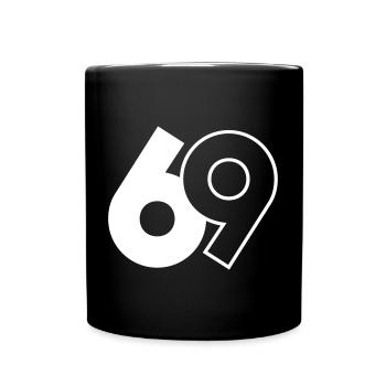 69 - Tasse einfarbig - Schwarz - Vorne