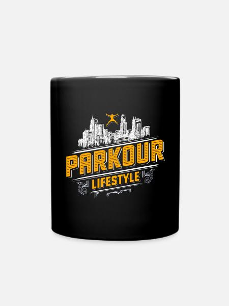 Parkour - Freerunning - Parcour - Mug uni - noir