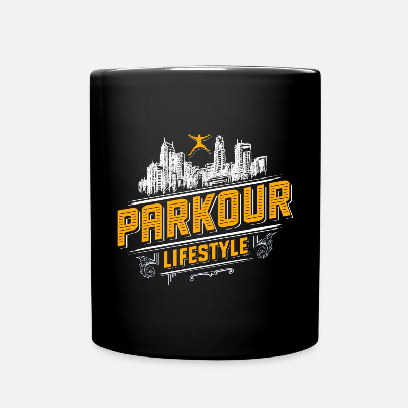 Parkour - Freerunning - Parcour - Mug uni - noir