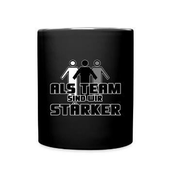 Team Spruch Kollegen Sport Deutschland - Tasse einfarbig - Schwarz - Vorne
