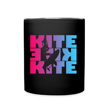 Kite - Full Colour Mug - black - Front