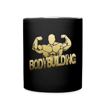 Body Building - Tasse einfarbig - Schwarz - Vorne