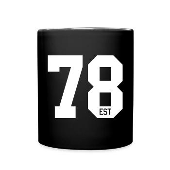 78 est - Mug uni - noir - Devant