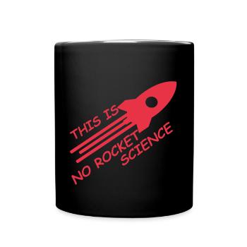 pas de cadeau de chemise d'énonciation drôle de science de fusée - Mug uni - noir - Devant