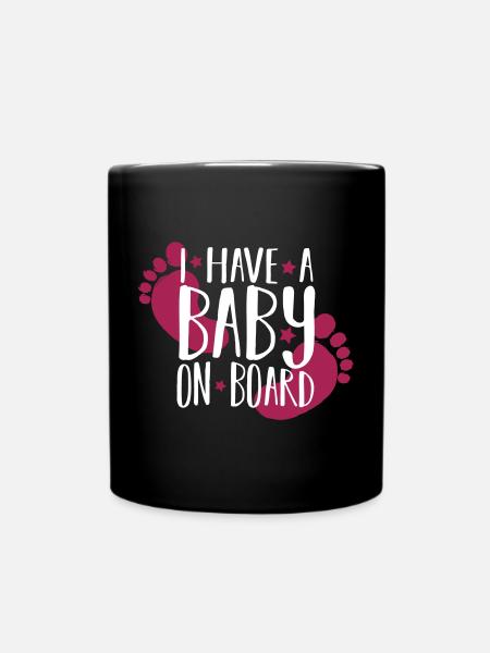 Bébé à bord - Mug uni - noir