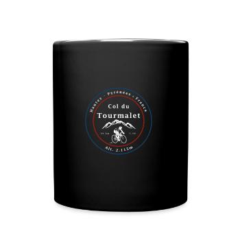 Col du Tourmalet - Tasse einfarbig - Schwarz - Vorne