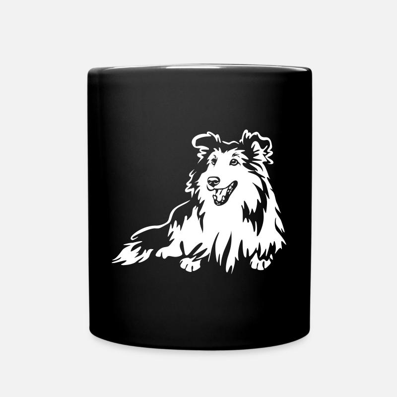 Sheltie "Black Edition" - Tasse einfarbig - Schwarz