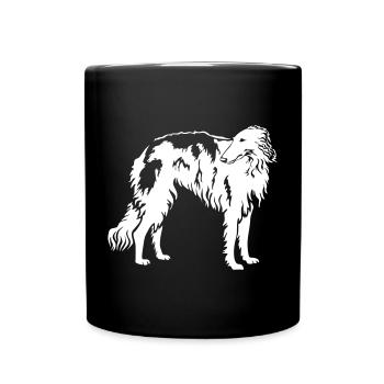 Borzoi "Black Edition" - Full Colour Mug - black - Front