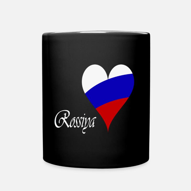 Russland Design - Tasse einfarbig - Schwarz
