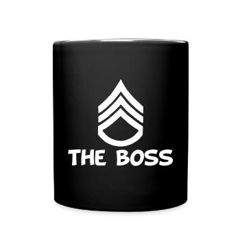 Le chef (blanc) - Mug uni - noir - Devant