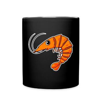 Shrimp Shrimp - Full Colour Mug - black - Front