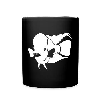 Aquaristik Aquarium - Tasse einfarbig - Schwarz - Vorne