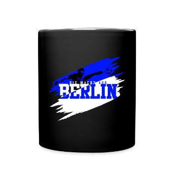 Berlin Soccer Charlottenburg Bleu Blanc - Mug uni - noir - Devant