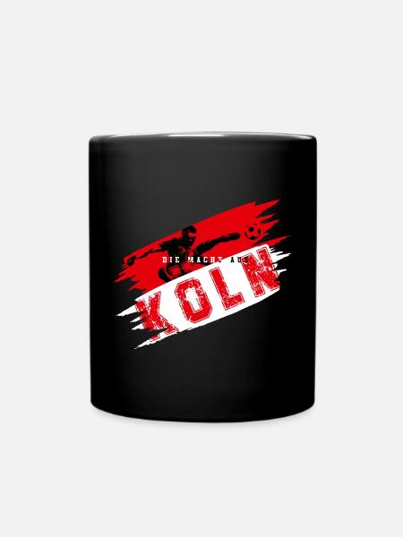 Fussball Köln Ruhrpott - Tasse einfarbig - Schwarz