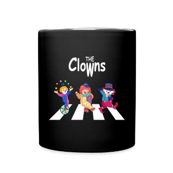 Die Clowns - Tasse einfarbig - Schwarz - Vorne