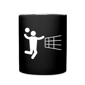 Volleyball volleyball joueuse de volley-ball - Mug uni - noir - Devant