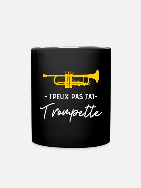 Trompette - Mug uni - noir