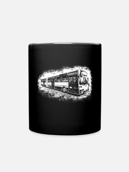 Mercedess O 405 G Bus Linienbus - Tasse einfarbig - Schwarz
