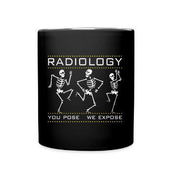 Dancing skeletons for radiologists - Full Colour Mug - black - Front