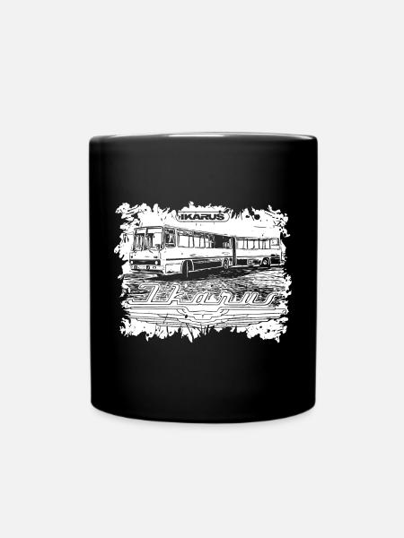 Ikarus Bus articulated bus - Full Colour Mug - black