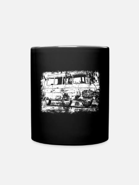 Barkas B1000 Grunge Look - Tasse einfarbig - Schwarz