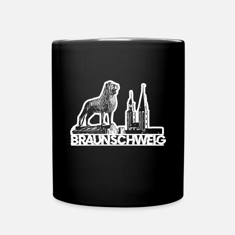 Braunschweig Löwe - Tasse einfarbig - Schwarz