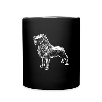 Braunschweiger Löwe - Tasse einfarbig - Schwarz - Vorne