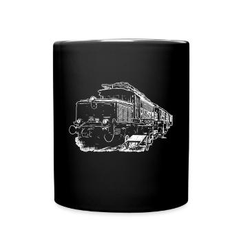 E94 Train The Crocodile - Full Colour Mug - black - Front