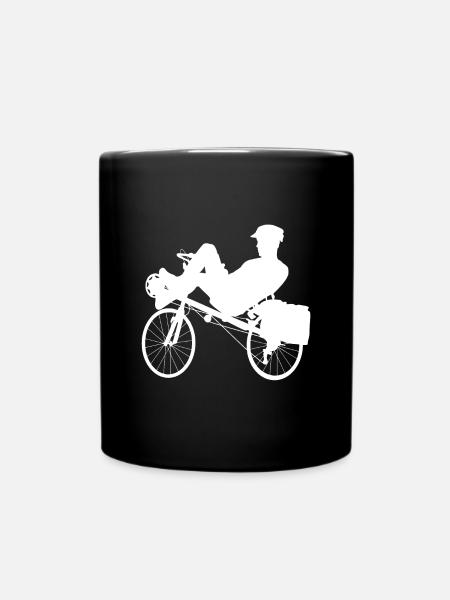 Liegerad - Tasse einfarbig - Schwarz